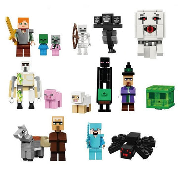 MineCraft Lego Compatible Block Mini Figure ToysMineCraft Lego Compatible Block Mini Figure Custom Set